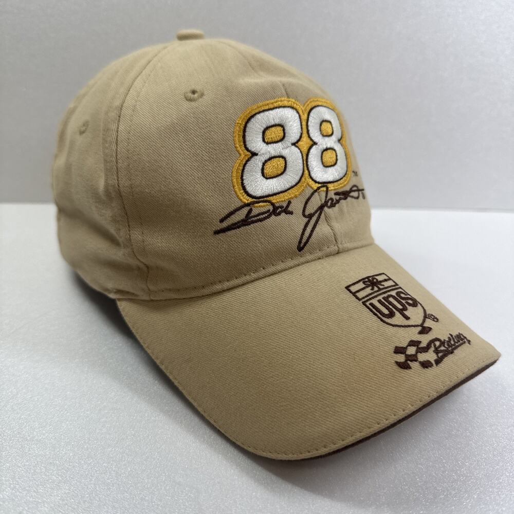 VTG y2k Dale Jarrett #88 NASCAR UPS Racing Hat Tan Adjustable Winner’s Circle